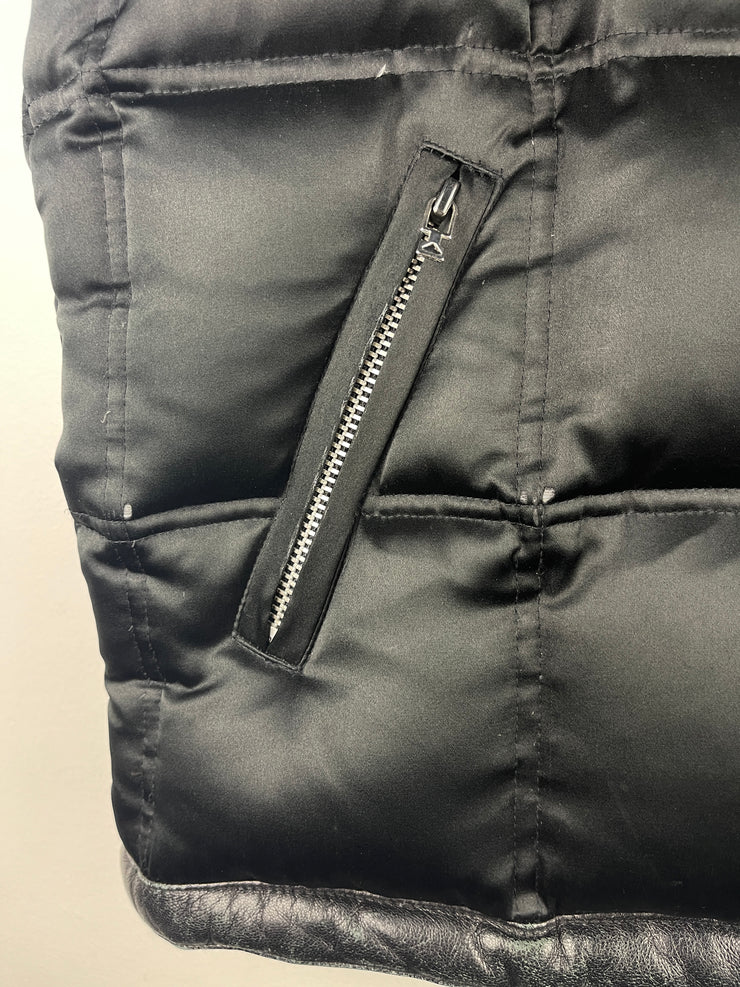 MCM Black Down Filled Puffer Vest