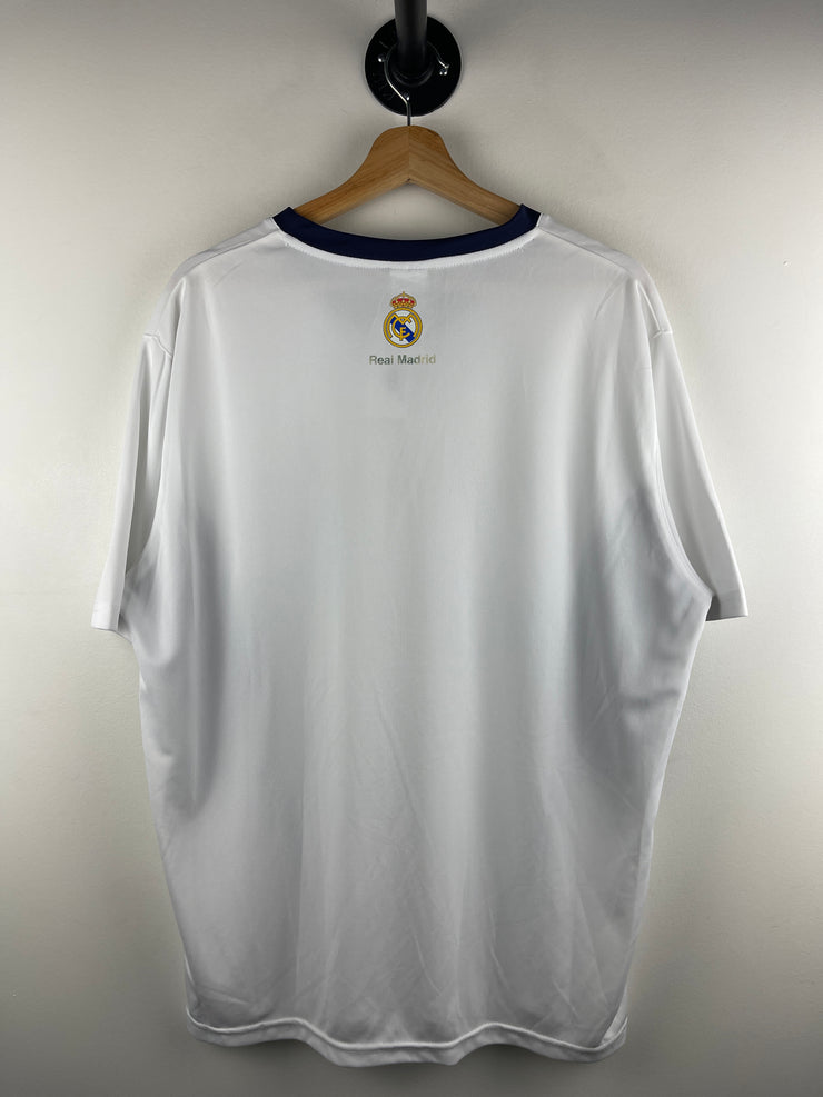 Vintage Real Madrid White Soccer Jersey