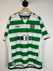 Vintage 1999-2001 Umbro Celtic Football Green & White Soccer Jersey