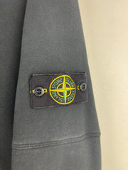 Stone Island Patch Black Mock Neck Crewneck