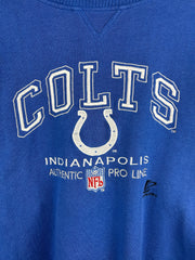 Vintage 90s NFL Logo Athletic Indianapolis Colts Pro Line Embroidered Blue Crewneck
