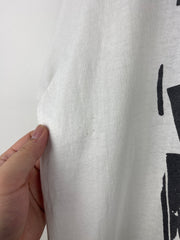 Vintage 90s Sex Pistols Sid Vicious Dead Newspaper White Tee