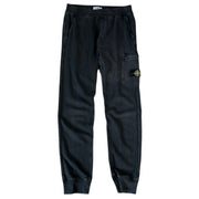 Stone Island Patch Washed Black Sweatpants