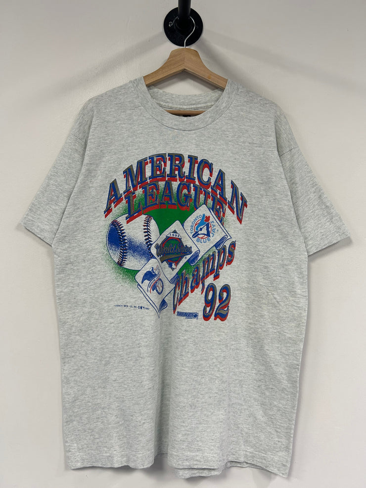 Vintage 1992 Toronto Blue Jays World Series Champions Grey Tee