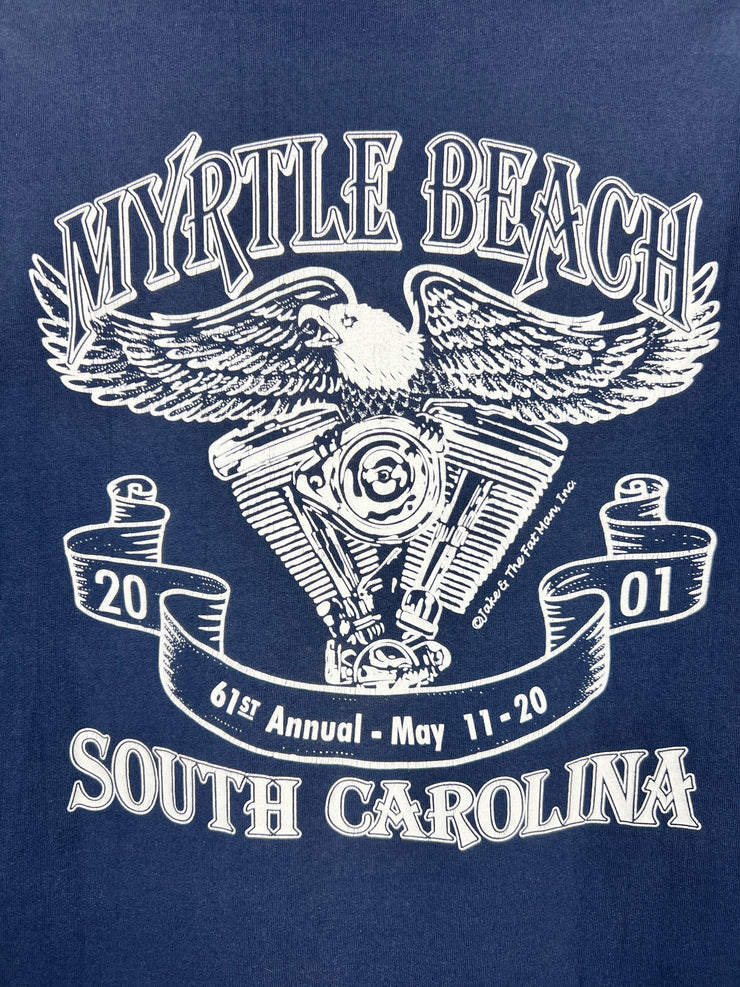 Vintage Bike Week Myrtle Beach Navy Tee