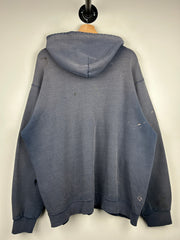Vintage Nike Middle Swoosh Thrashed Navy Hoodie