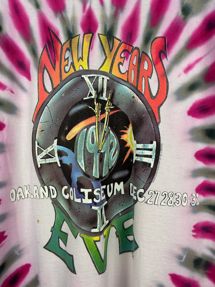 Vintage 90s Grateful Dead New Years Eve Tie Dye Tee