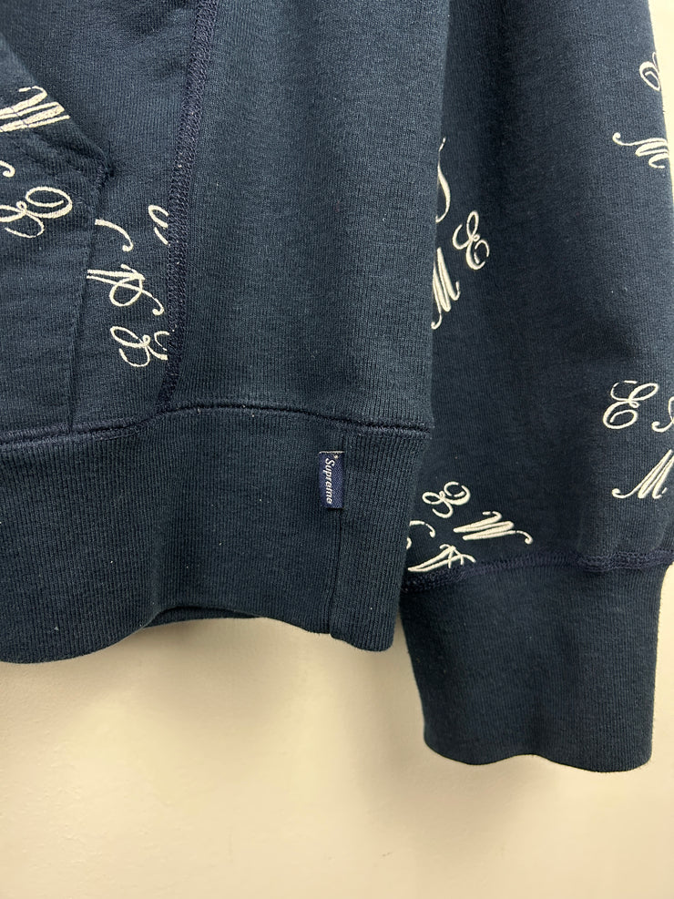 Supreme FW15 Eat Me Navy Hoodie