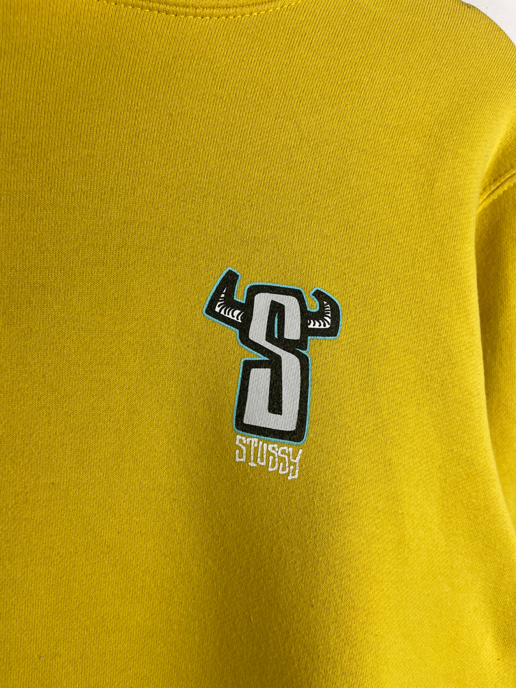 Stussy S-Horn Yellow Hoodie