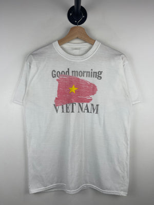 Vintage 80s Good Morning Vietnam White Tee