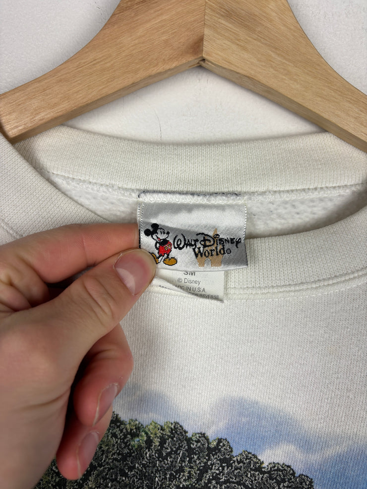 Vintage 90s Disney Animal Kingdom White Crewneck