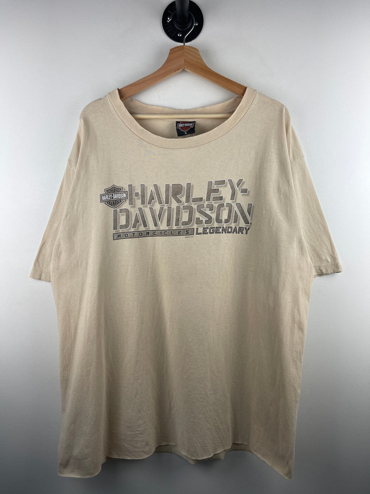 Vintage Harley Davidson Las Vegas Cream Tee