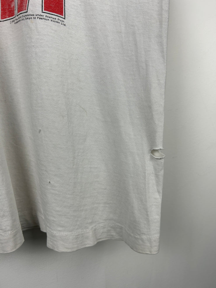 Vintage 80s Akira Fashion Victim Kimono My House Anime Promo White Tee