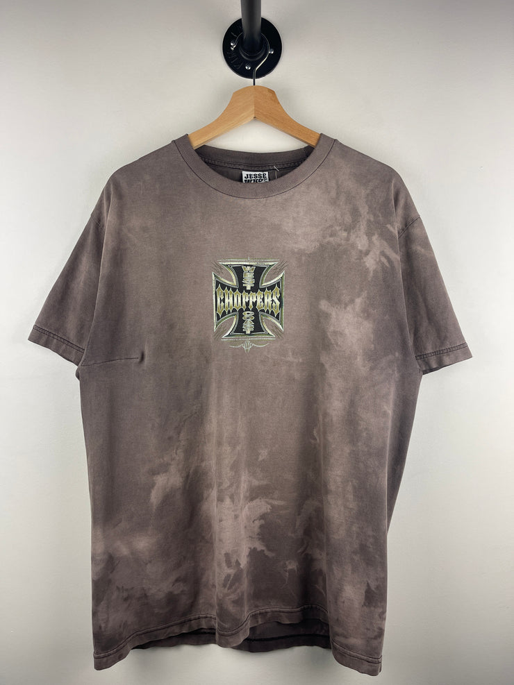 Vintage West Coast Choppers Chrome Logo Faded Tee
