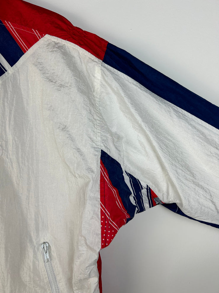 Vintage Sergio Tacchini White & Blue Windbreaker