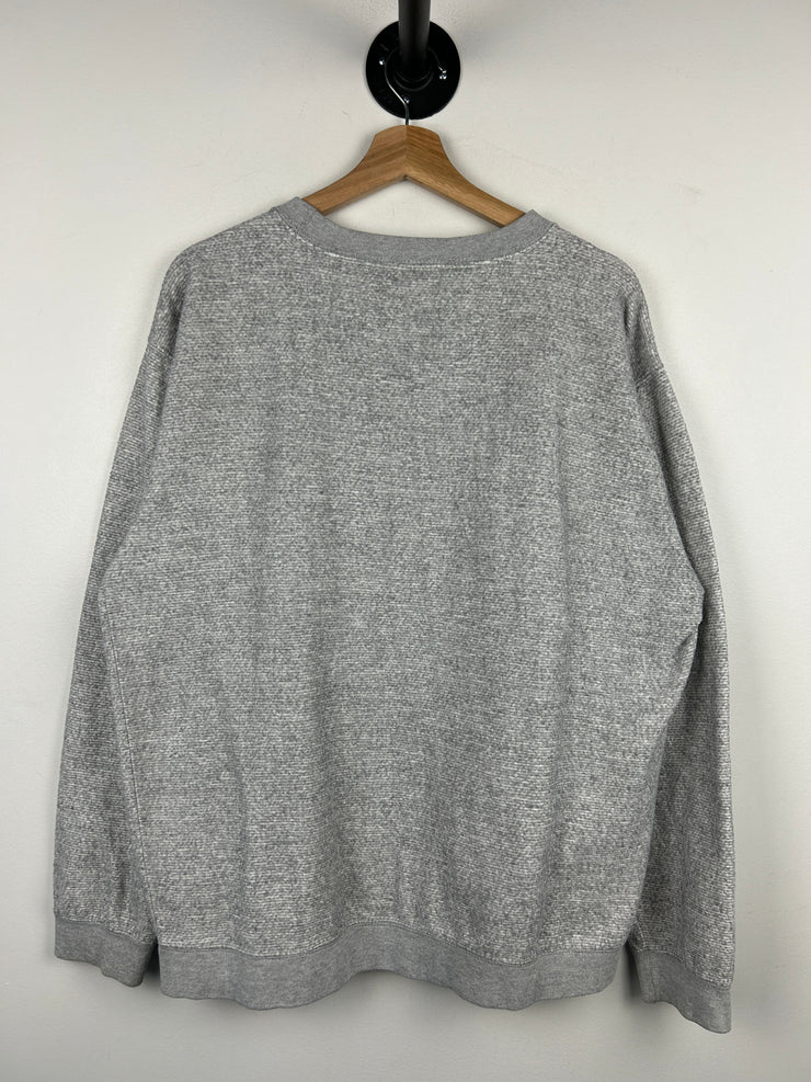 Vintage Michigan Wolverines Embroidered Fleece Grey Crewneck