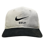 Vintage Nike Golf Swoosh Black & White Strapback Hat