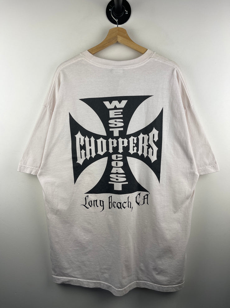 Vintage West Coast Choppers Long Beach White Tee