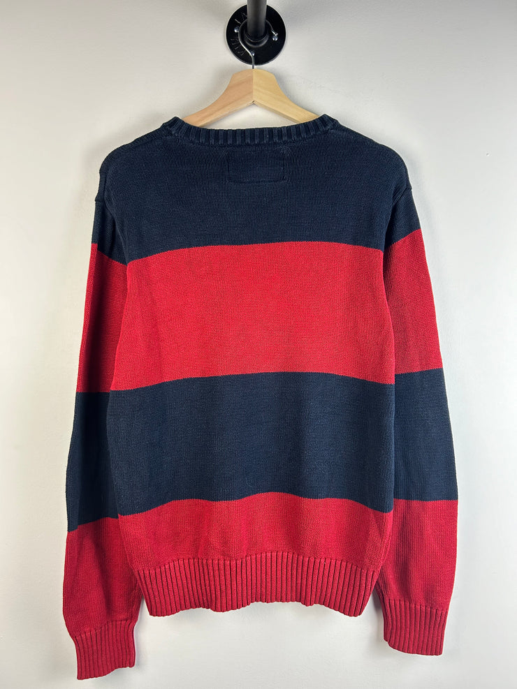 Vintage Y2K Nautica Red & Blue Knit Sweater