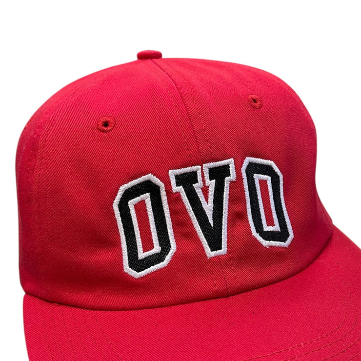 OVO Spellout Red Strapback Hat