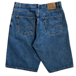 Vintage 90s Levis 569 Blue Denim Shorts