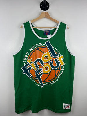 Vintage 90s NCAA Final Four Basketball Mountain Dew Green Basketball Jersey