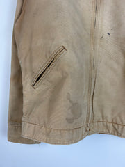 Vintage 90's Carhartt Faded Beige Detroit Cropped Jacket