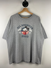 Vintage Disney Mickey Mouse All American Grey Tee