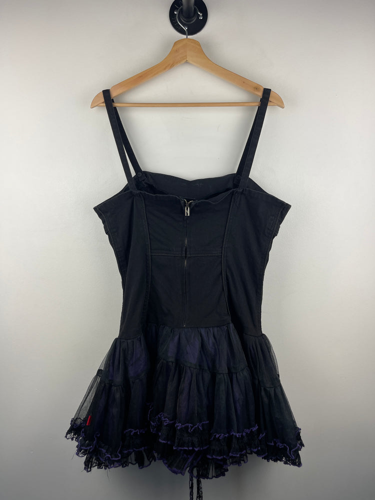 Vintage Tripp NYC Women's Black & Purple Corset Tulle Dress – Vintage Meets Hype