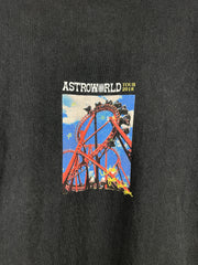 Travis Scott SS19 Astroworld Roller Coaster Black Tee