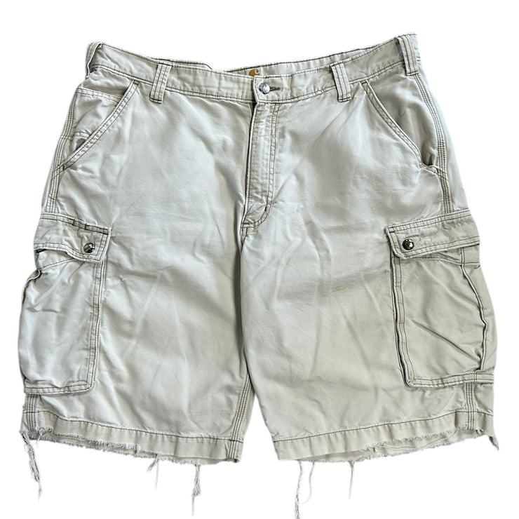 Vintage Carhartt Cream Cargo Work Shorts