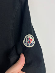 Moncler Neck Logo Collar Black Tee