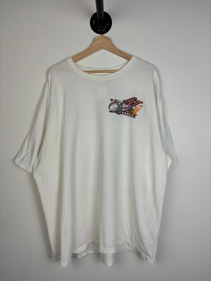 Vintage Racing Houston Texas White Tee