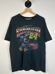 Vintage Y2K Nascar Jeff Gordon Dupont Thrashed Black Tee