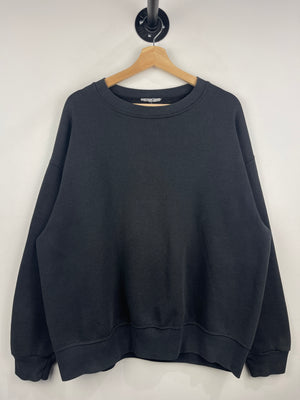 Vintage 90s Blank Faded Black Crewneck