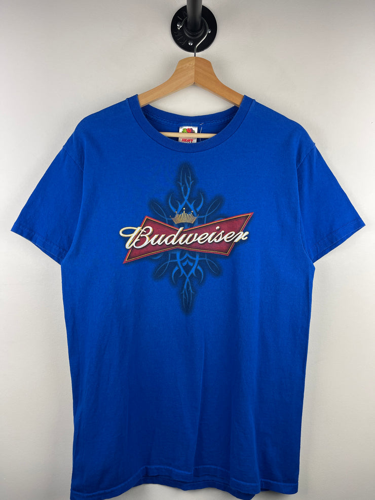 Vintage Budweiser Beer Tribal Blue Tee