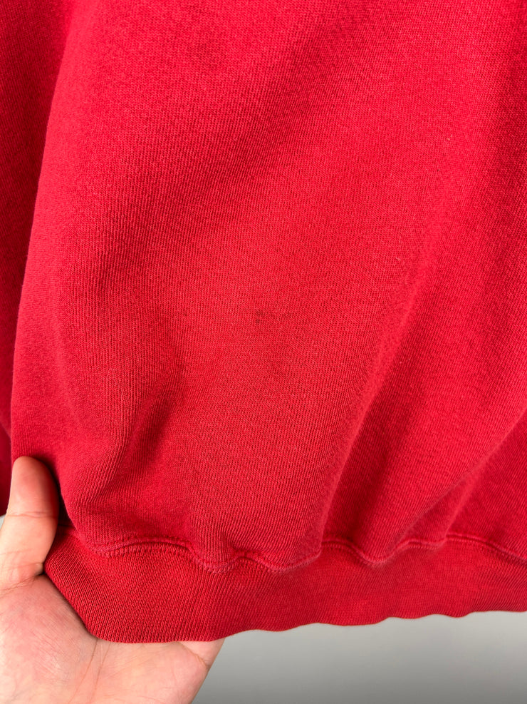Vintage 90s Puma Indiana Hoosiers Embroidered Red Crewneck
