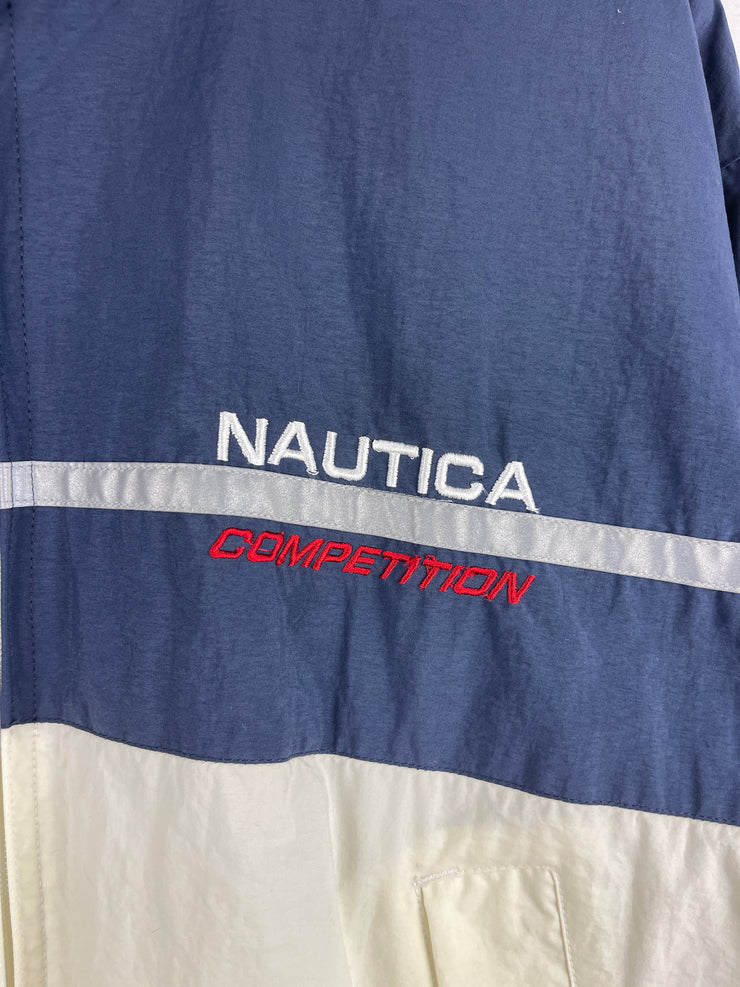 Vintage Nautica Competition Navy & White Windbreaker