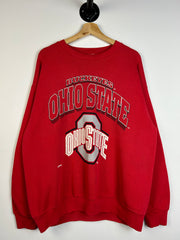 Vintage 90's Nutmeg Ohio State Buckeyes Red Crewneck