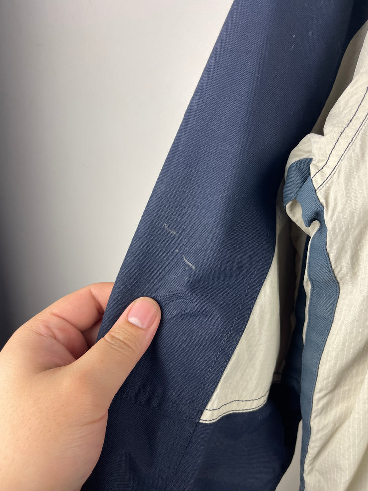 Vintage 90s Abercrombie & Fitch 92 Navy & Grey Fleece Lined Jacket