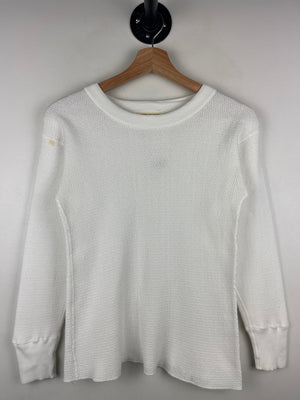 Vintage 50s Hanes White Thermal Long Sleeve