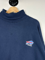 Vintage 90s NFL Riddell Buffalo Bills Navy Turtleneck Crewneck