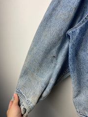 Vintage 90s Lee Riders Faded Light Wash Blue Denim Jacket