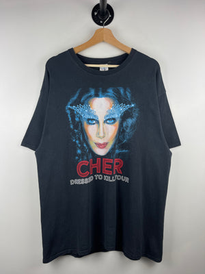 Vintage Cher Dressed To Kill Tour Black Tee