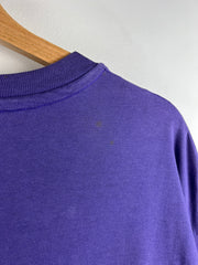 Vintage 90s Banff Skiing Rocky Mountains Purple Tee