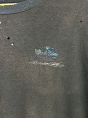 Vintage Wind River Ride The Winds Motorcycle Faded Black Tee
