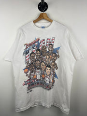 Vintage 90s NBA Salem USA Dream Team Basketball Caricature White Tee
