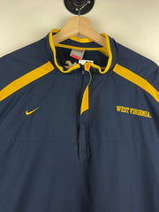 Vintage Nike West Virginia Navy Quarter Zip Navy Windbreaker