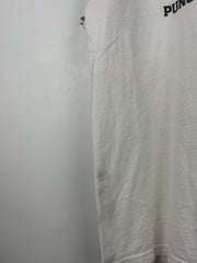 Vintage 90s Punch You In The Eye Pop Culture Art White Tee