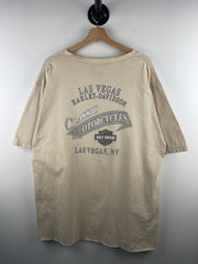 Vintage Harley Davidson Las Vegas Cream Tee